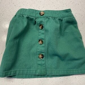 Mini Boden green skirt 2-3Y